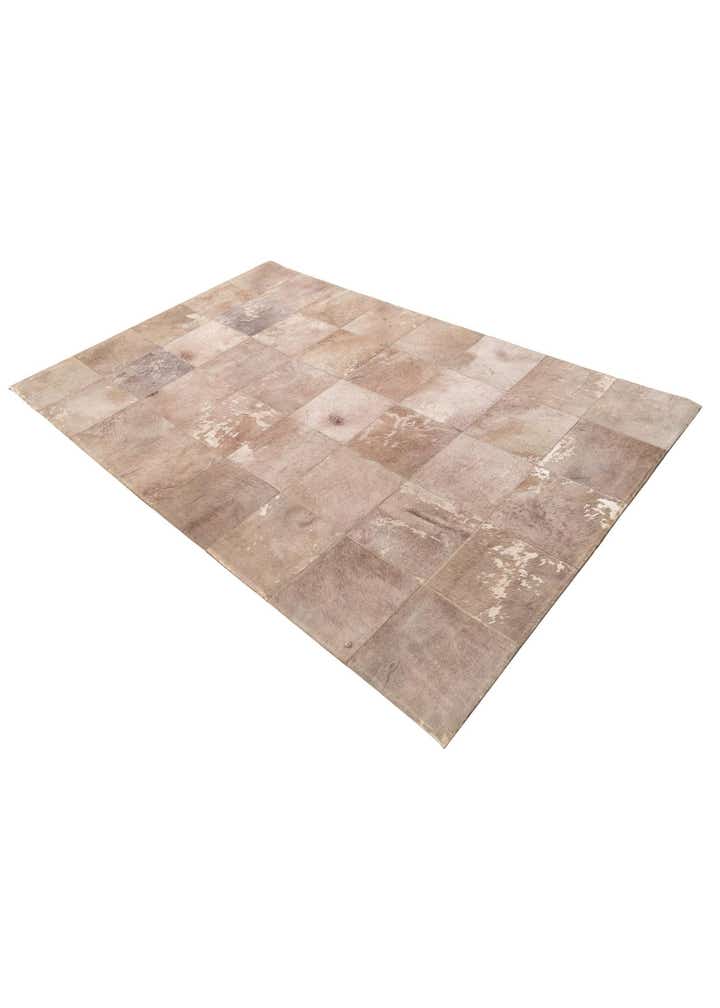 5' x 7' 10 Cowhide Leather Rug