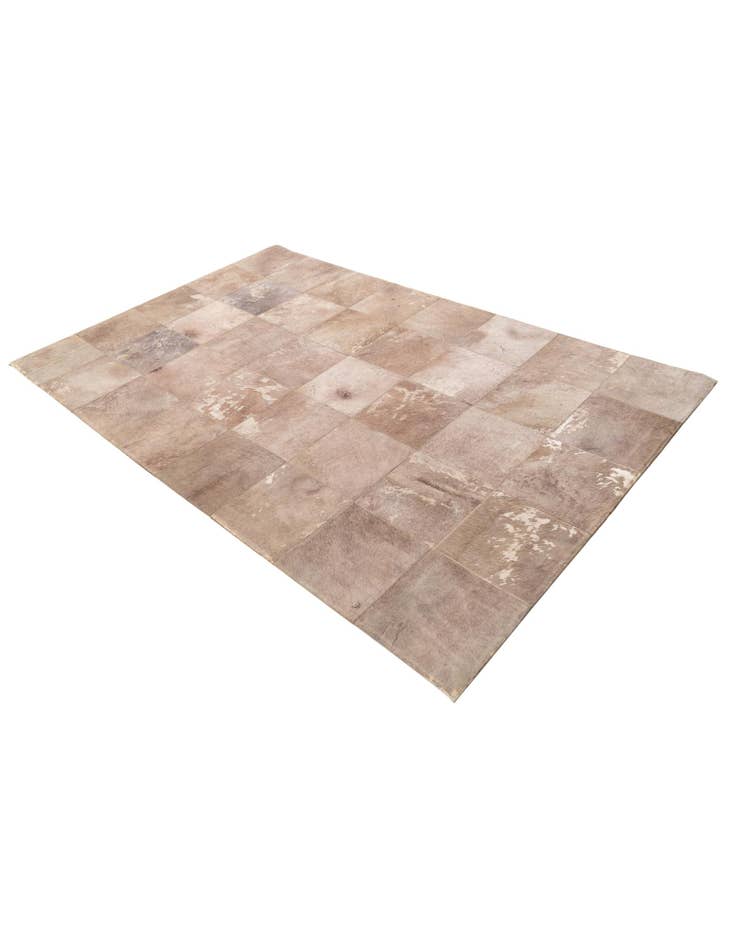 Detail image of 5' x 7' 10 Cowhide Leather Rug