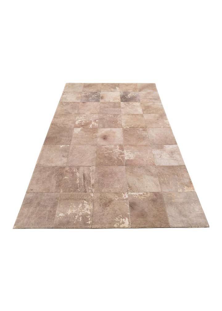 5' x 7' 10 Cowhide Leather Rug