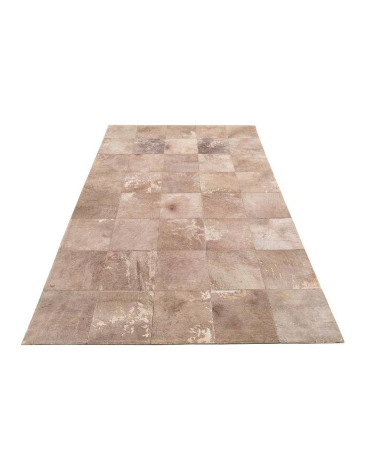 Detail image of 5' x 7' 10 Cowhide Leather Rug