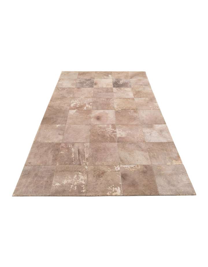 5' x 7' 10 Cowhide Leather Rug