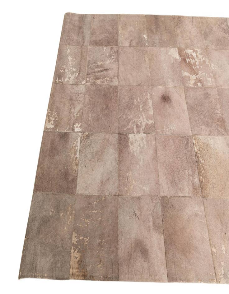 Detail image of 5' x 7' 10 Cowhide Leather Rug
