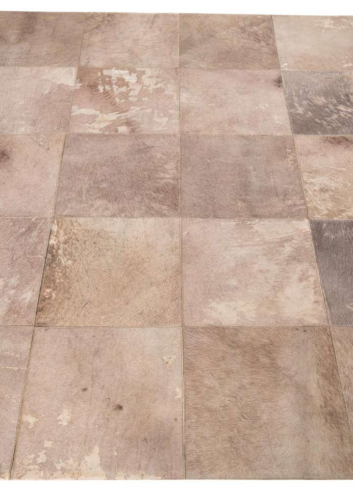 5' x 7' 10 Cowhide Leather Rug
