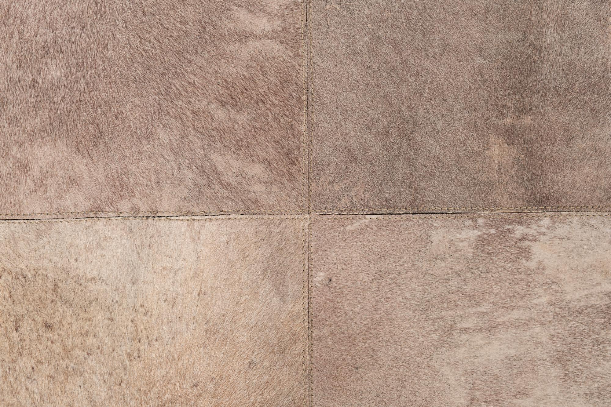 5' x 7' 10 Cowhide Leather Rug