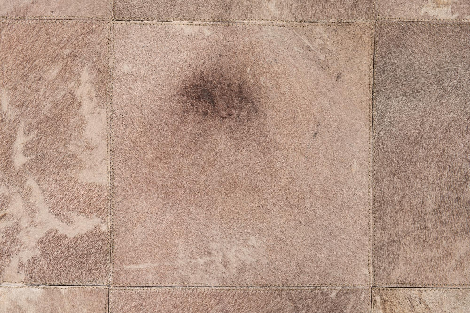 5' x 7' 10 Cowhide Leather Rug