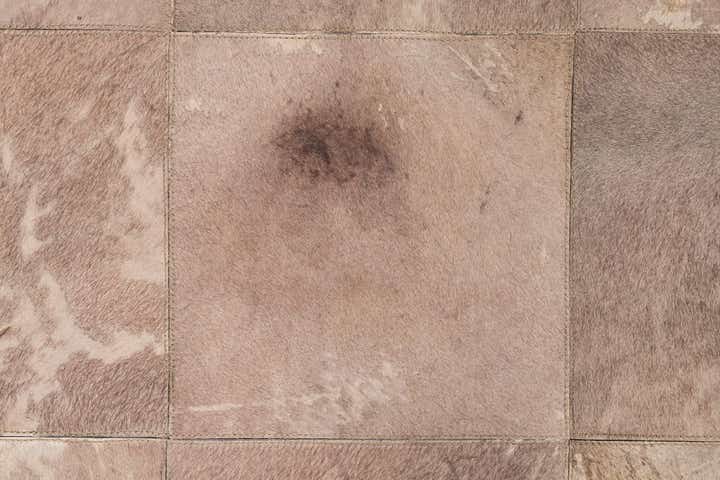 5' x 7' 10 Cowhide Leather Rug