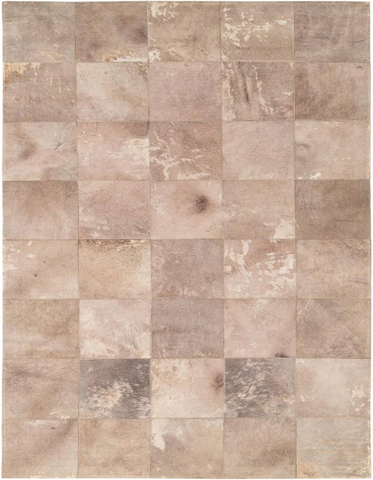 Detail image of 5' x 7' 10 Cowhide Leather Rug