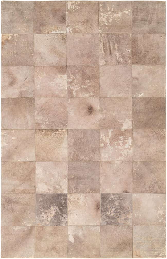 5' x 7' 10 Cowhide Leather Rug