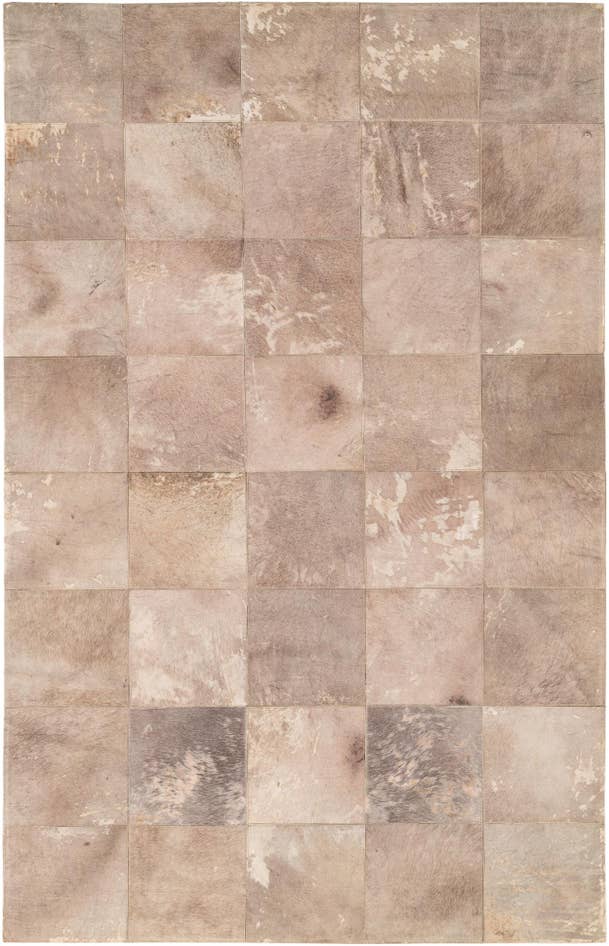 Detail image of 5' x 7' 10 Cowhide Leather Rug