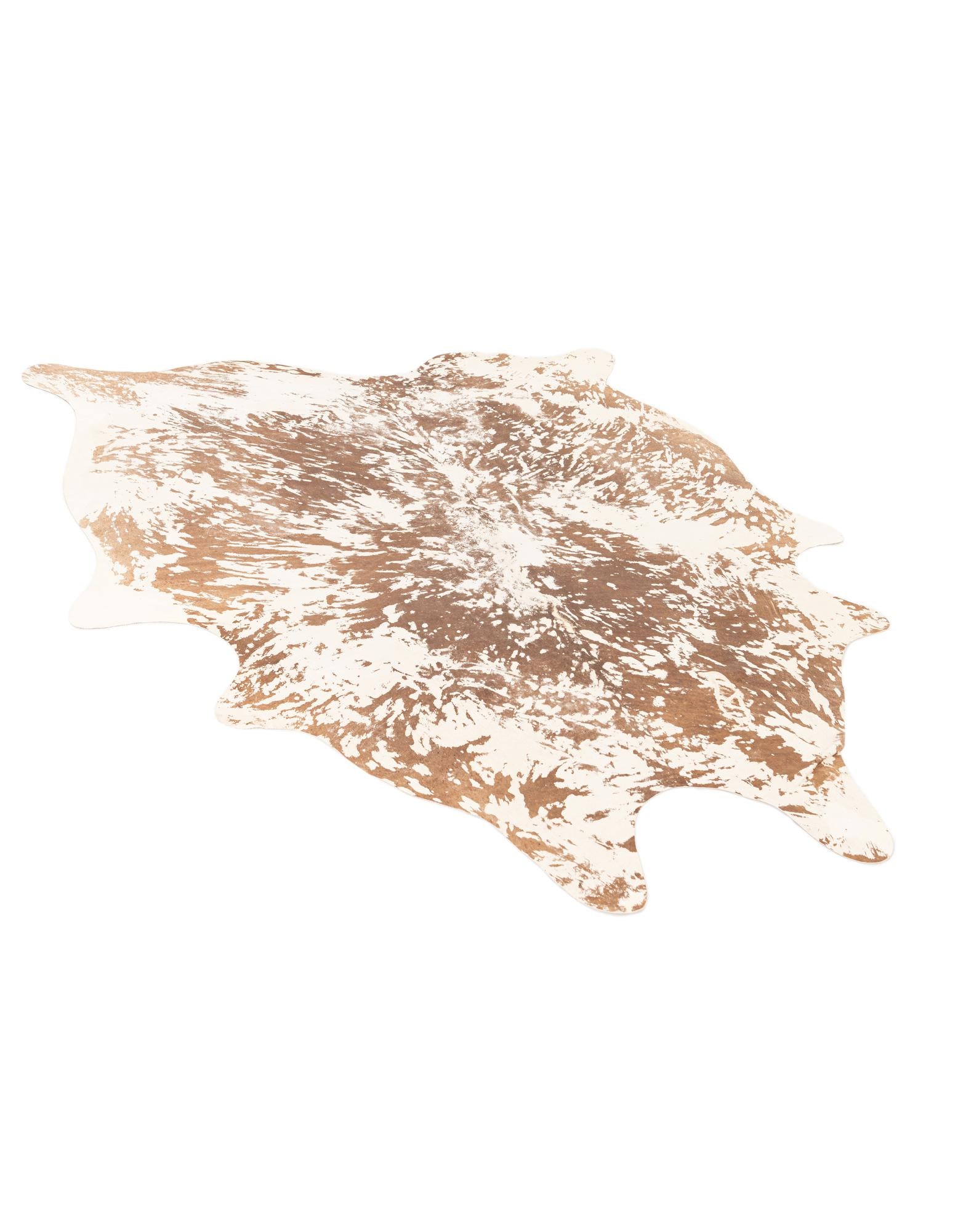 6' 7 x 7' 7 Cowhide Leather Rug