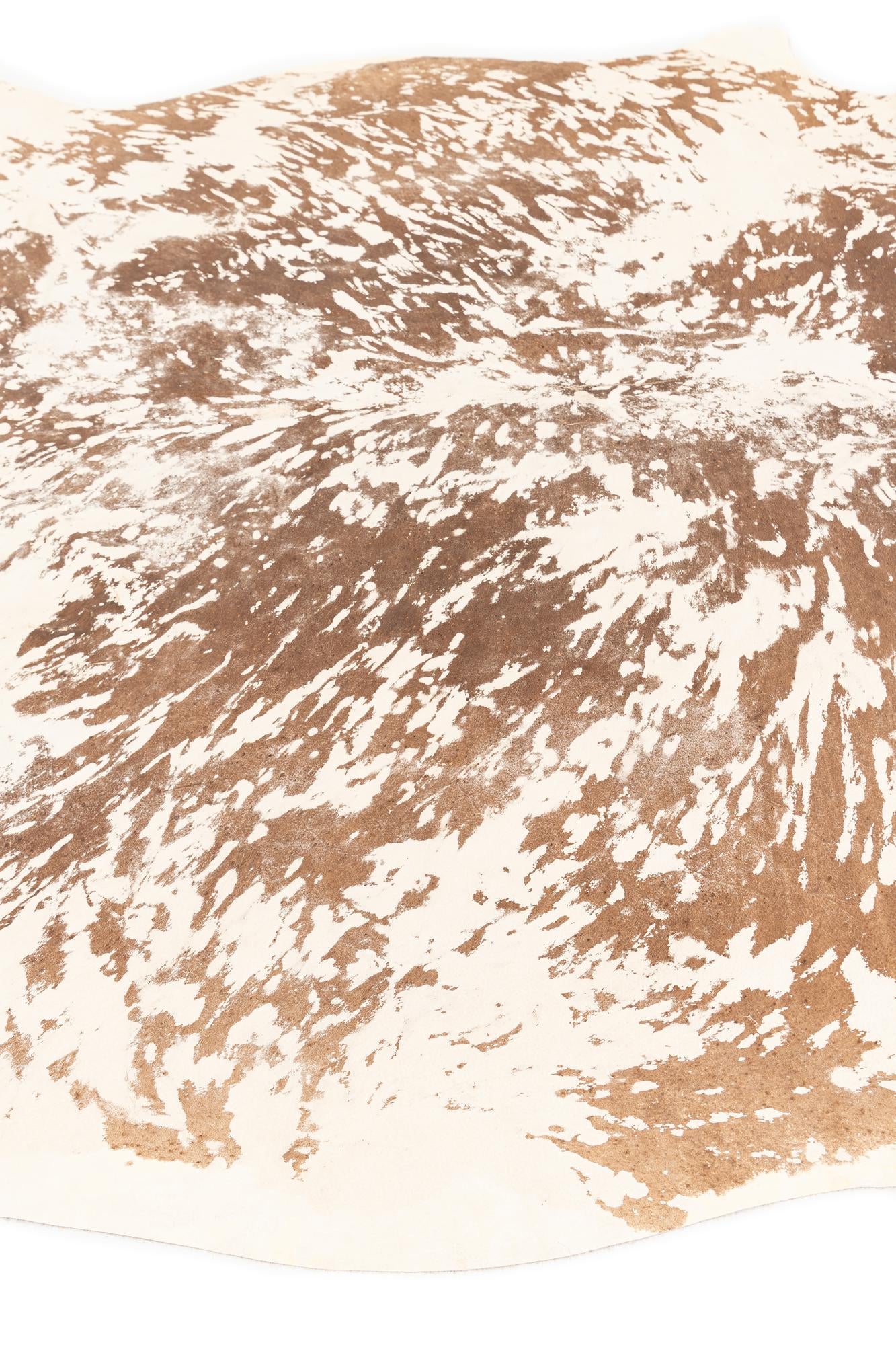 6' 7 x 7' 7 Cowhide Leather Rug