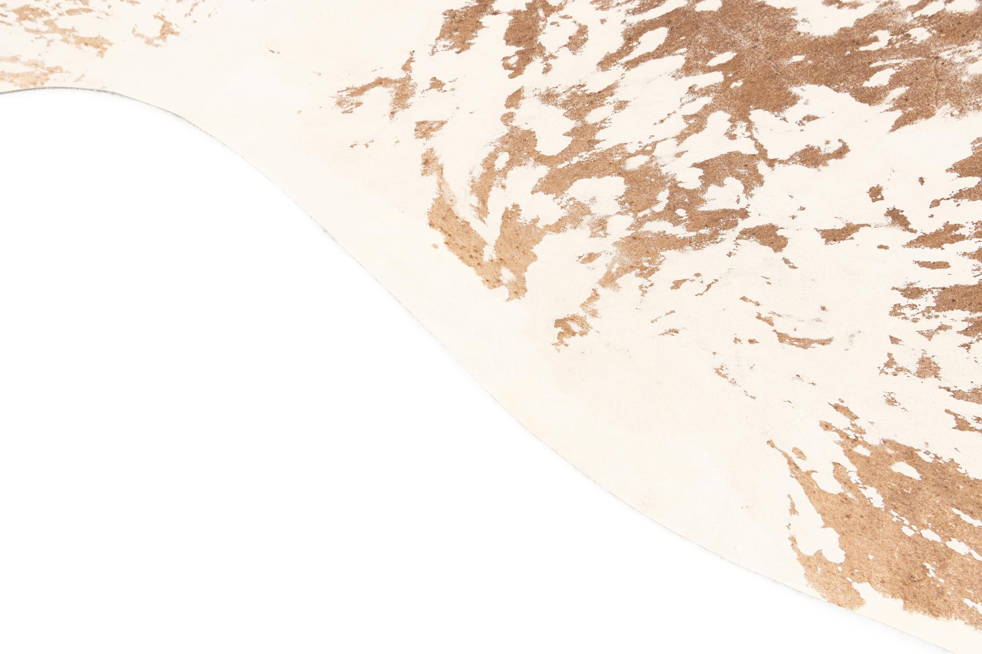 6' 7 x 7' 7 Cowhide Leather Rug