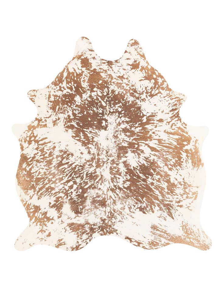 Detail image of 6' 7 x 7' 7 Cowhide Leather Rug