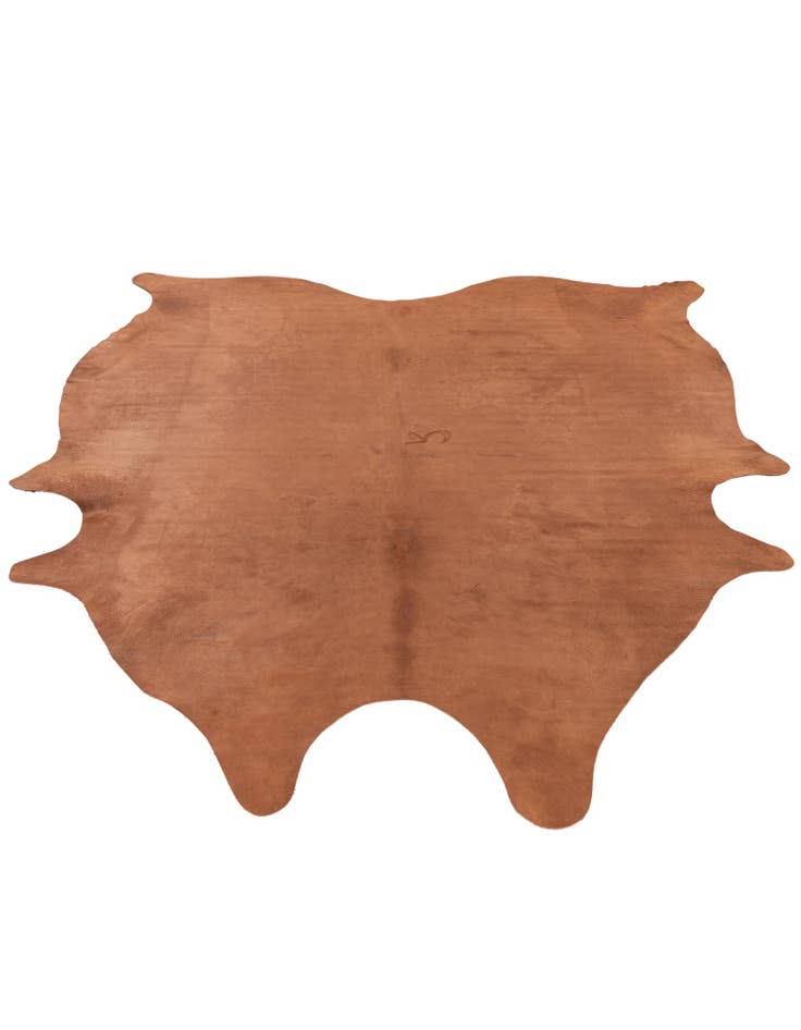 Detail image of 6' 9 x 7' 8 Cowhide Leather Rug