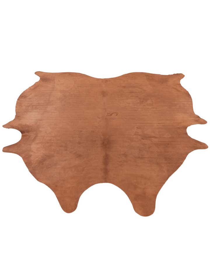 6' 9 x 7' 8 Cowhide Leather Rug