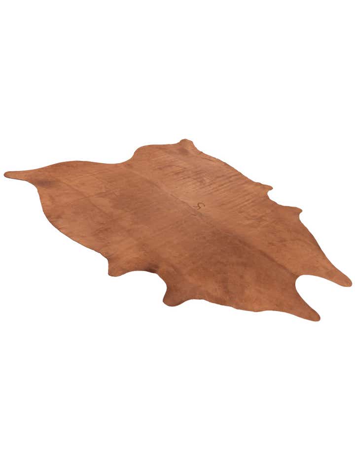 6' 9 x 7' 8 Cowhide Leather Rug