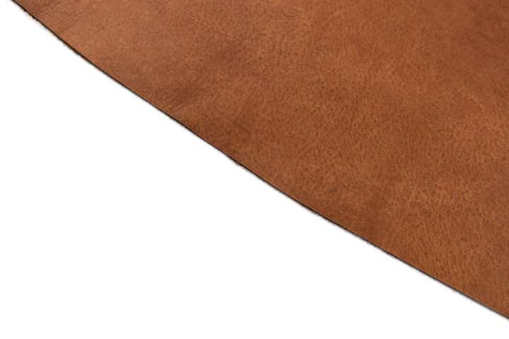 6' 9 x 7' 8 Cowhide Leather Rug