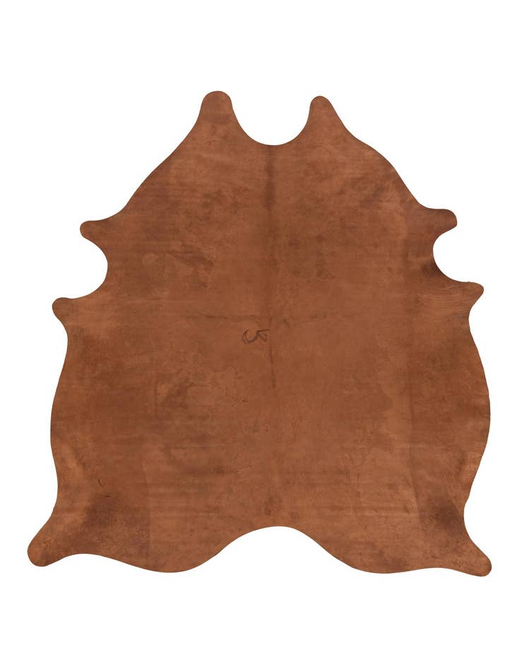 Detail image of 6' 9 x 7' 8 Cowhide Leather Rug