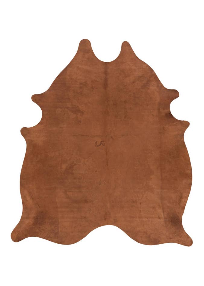 Detail image of 6' 9 x 7' 8 Cowhide Leather Rug