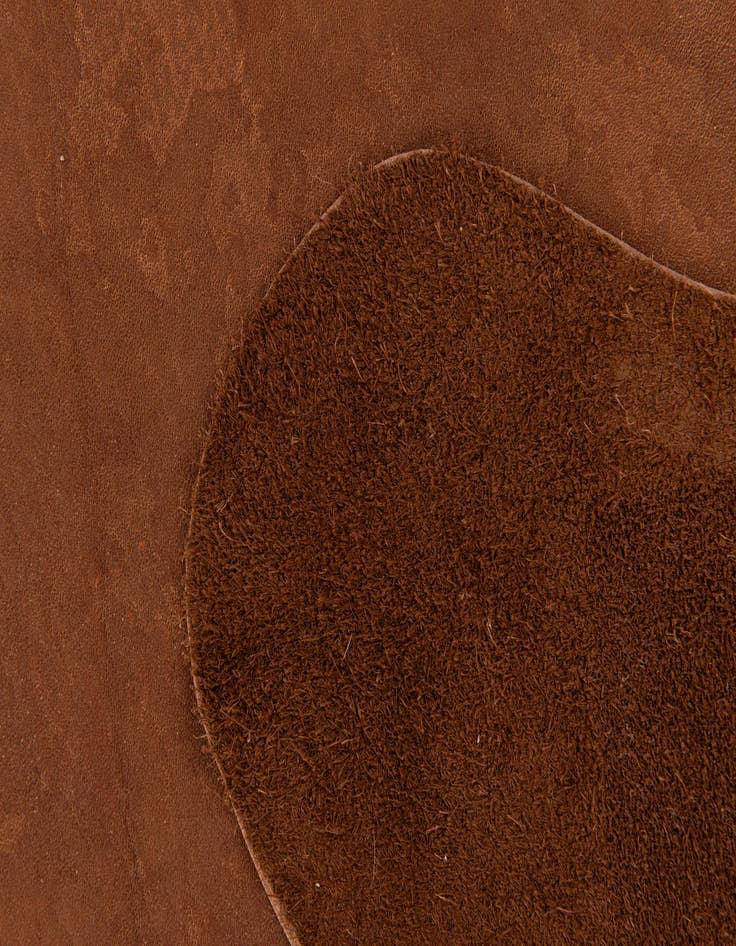 Detail image of 6' 5 x 7' 2 Cowhide Leather Rug