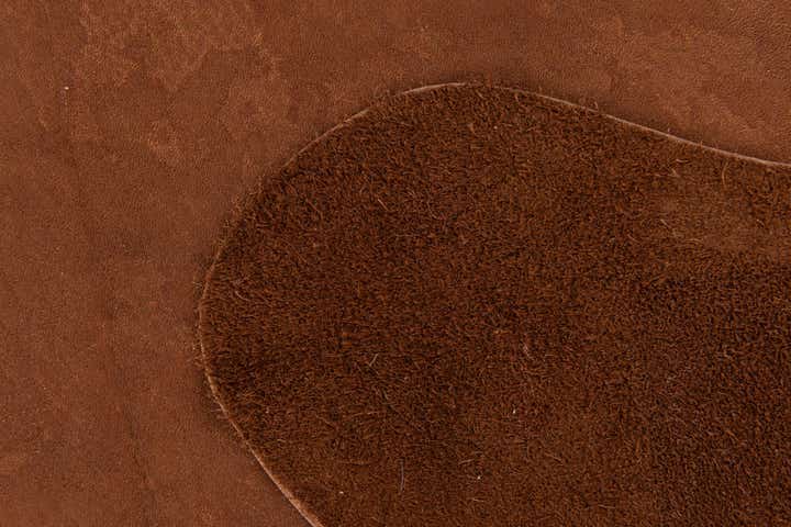 6' 5 x 7' 2 Cowhide Leather Rug
