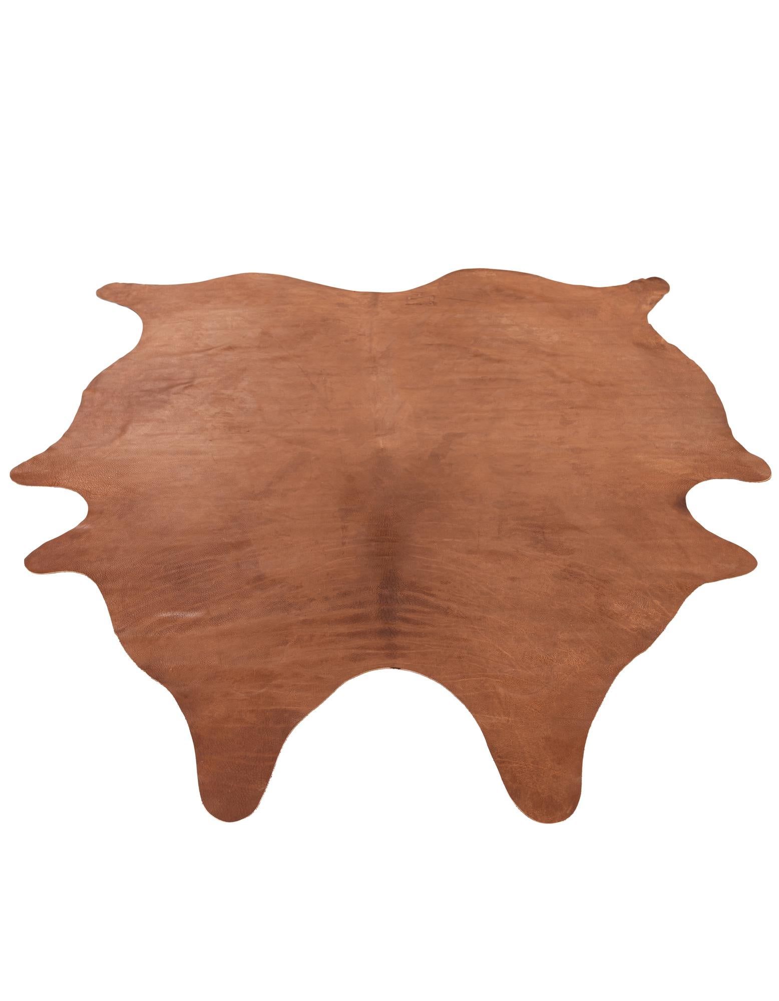6' 6 x 7' 1 Cowhide Leather Rug