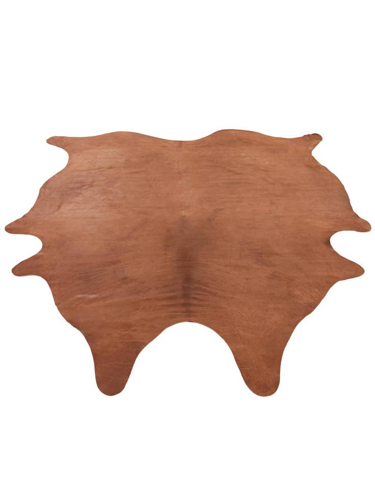 Detail image of 6' 6 x 7' 1 Cowhide Leather Rug