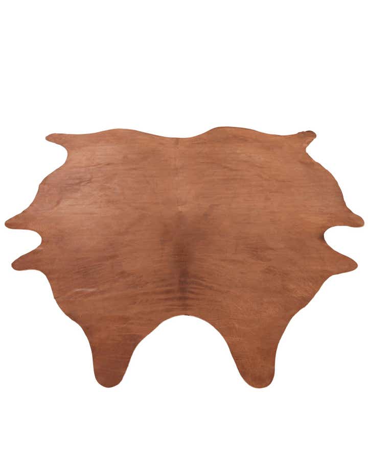 6' 6 x 7' 1 Cowhide Leather Rug