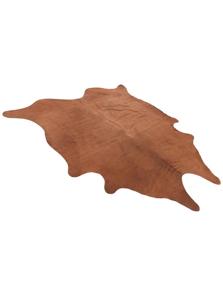 Detail image of 6' 6 x 7' 1 Cowhide Leather Rug