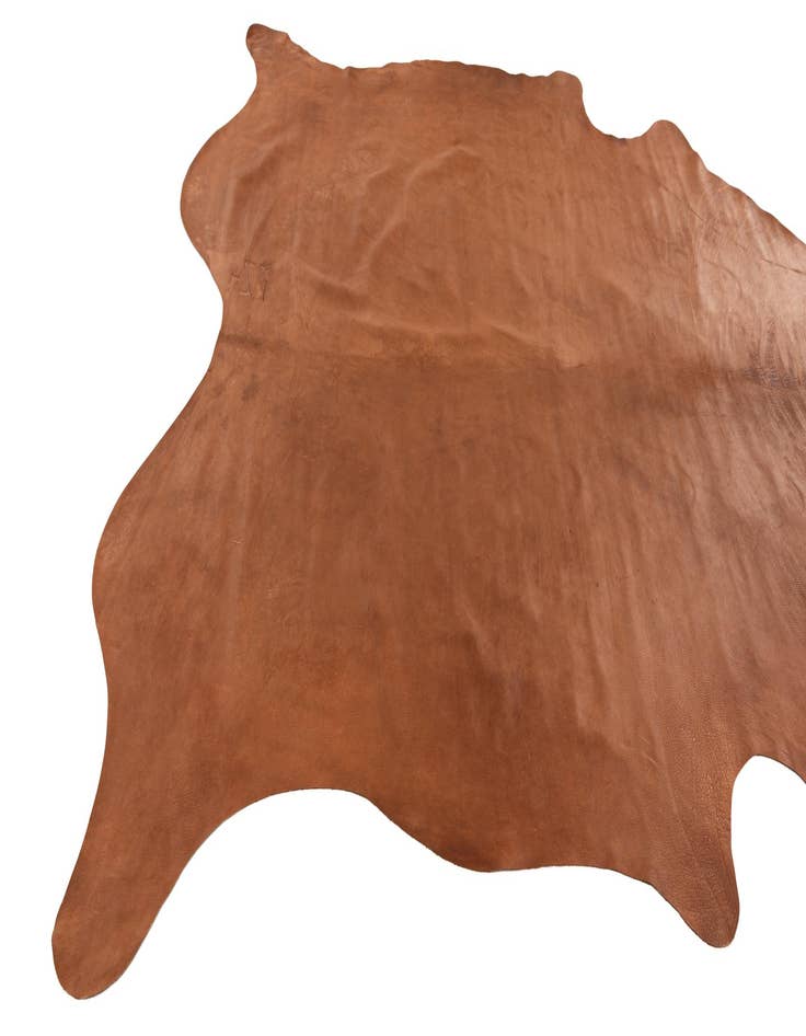 Detail image of 6' 6 x 7' 1 Cowhide Leather Rug