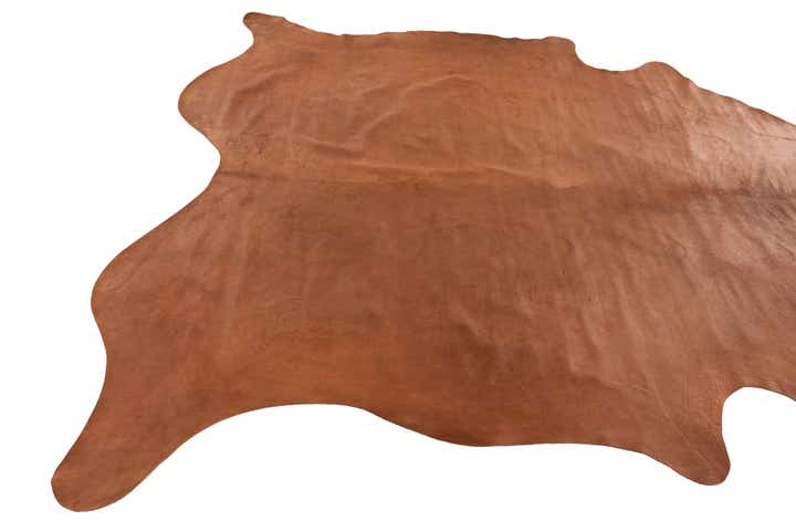 6' 6 x 7' 1 Cowhide Leather Rug