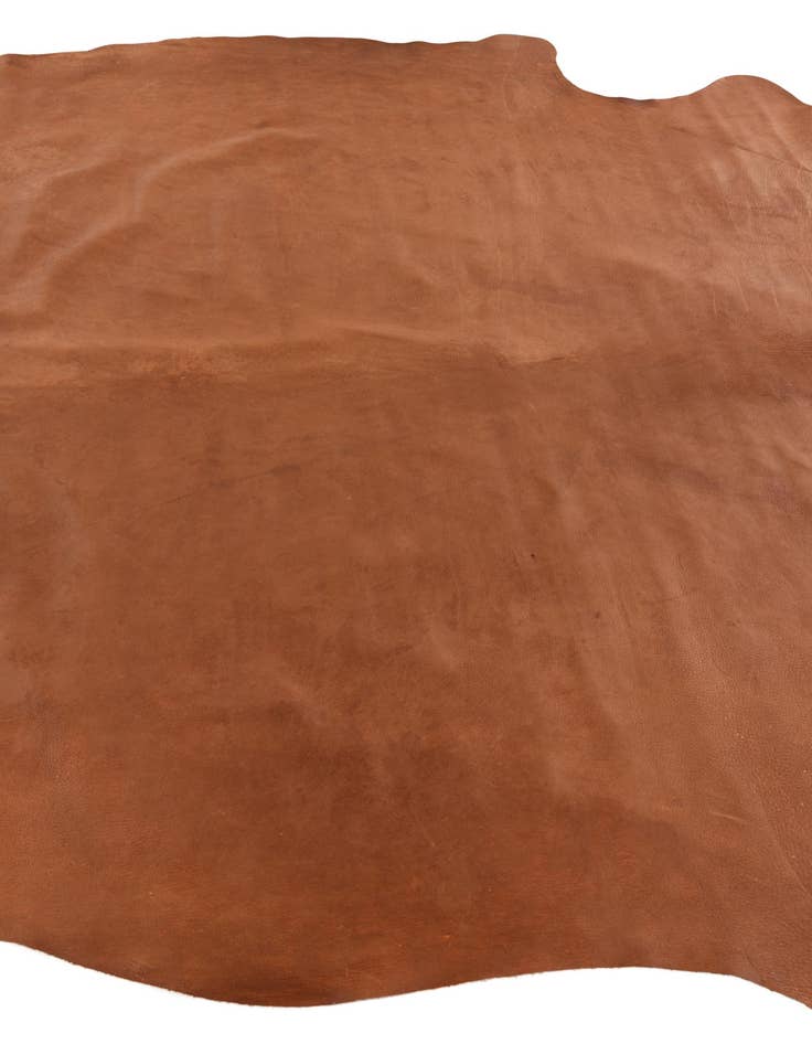 Detail image of 6' 6 x 7' 1 Cowhide Leather Rug