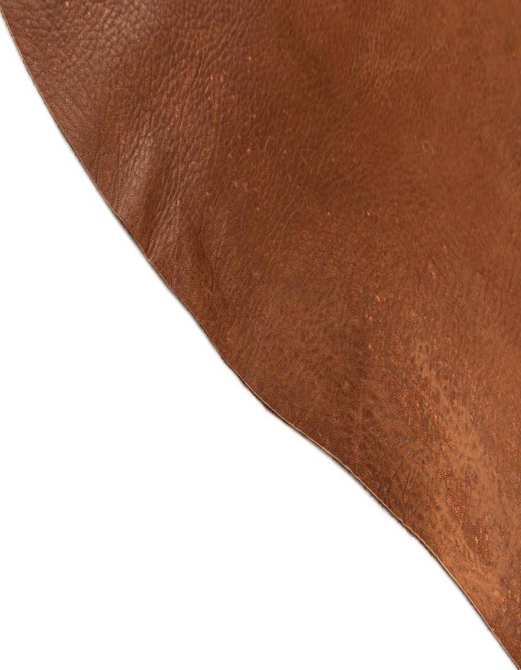 Detail image of 6' 6 x 7' 1 Cowhide Leather Rug