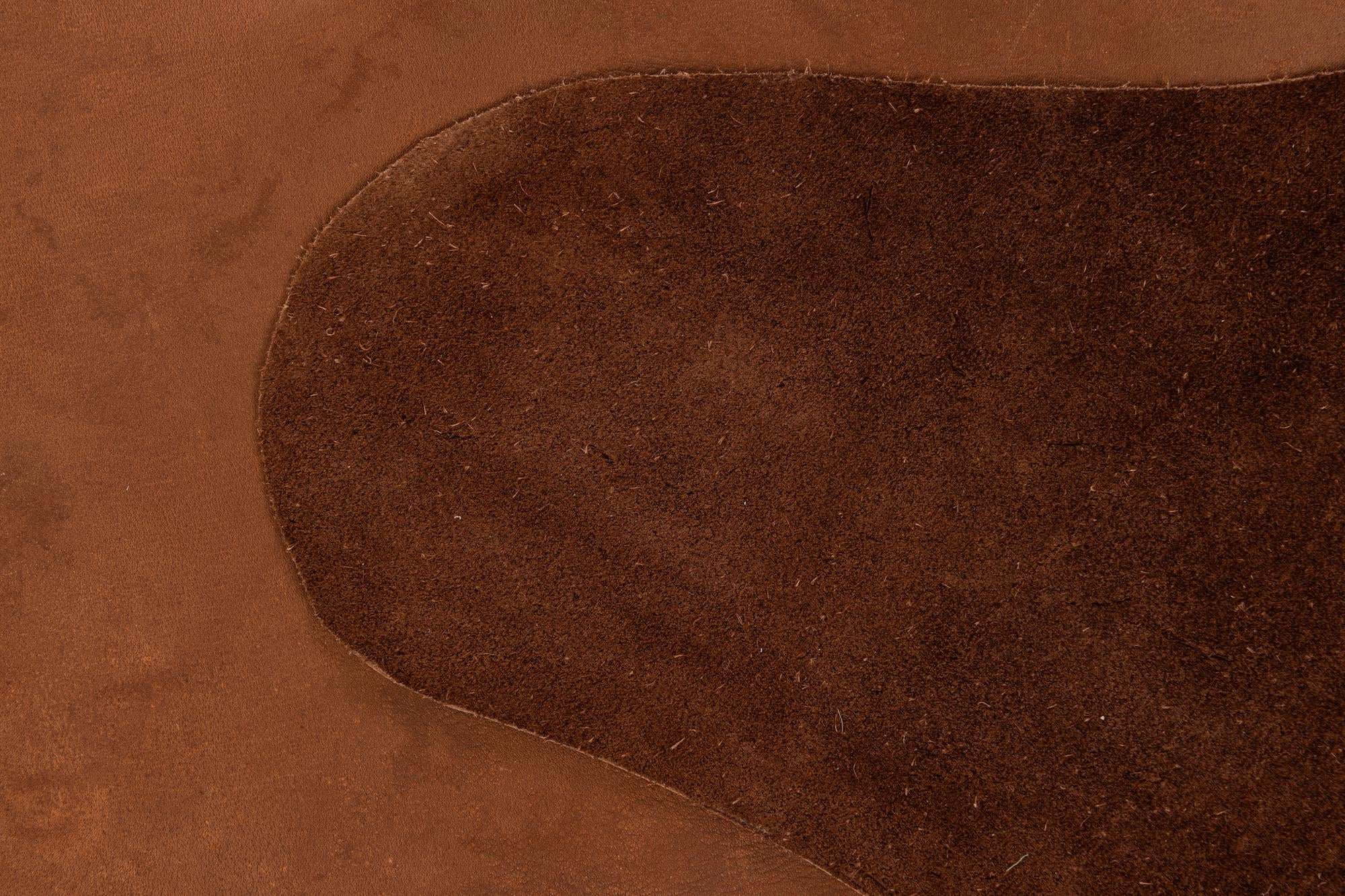 6' 6 x 7' 1 Cowhide Leather Rug
