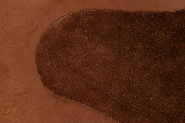 6' 6 x 7' 1 Cowhide Leather Rug