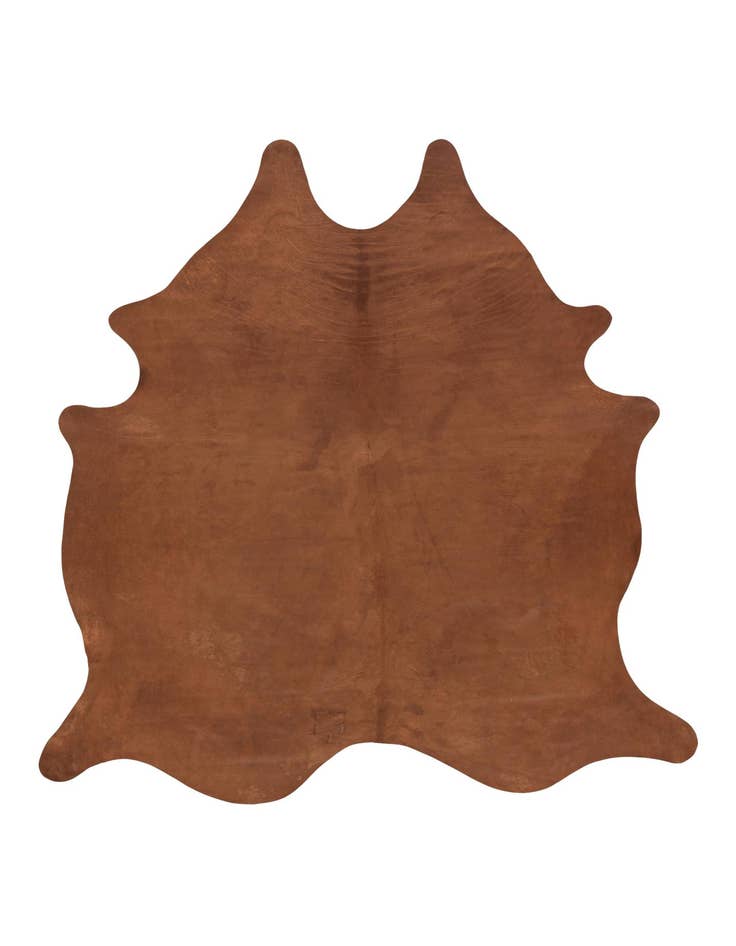 Detail image of 6' 6 x 7' 1 Cowhide Leather Rug