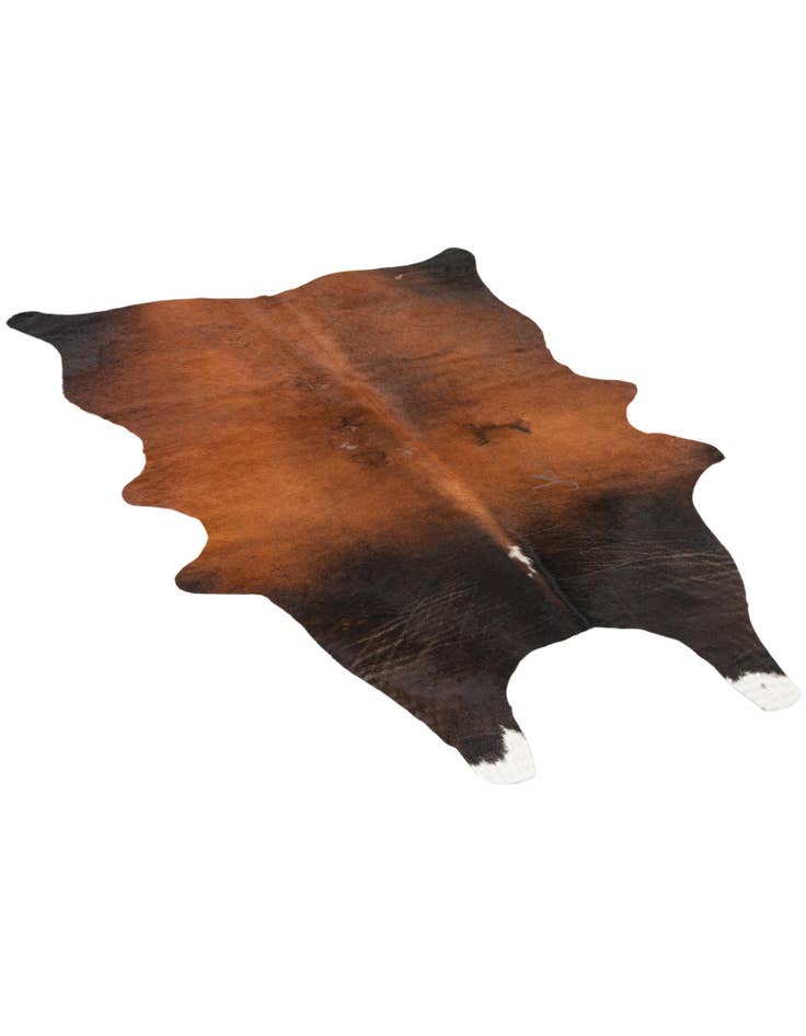 Detail image of 4' 1 x 5' 7 Cowhide Leather Rug