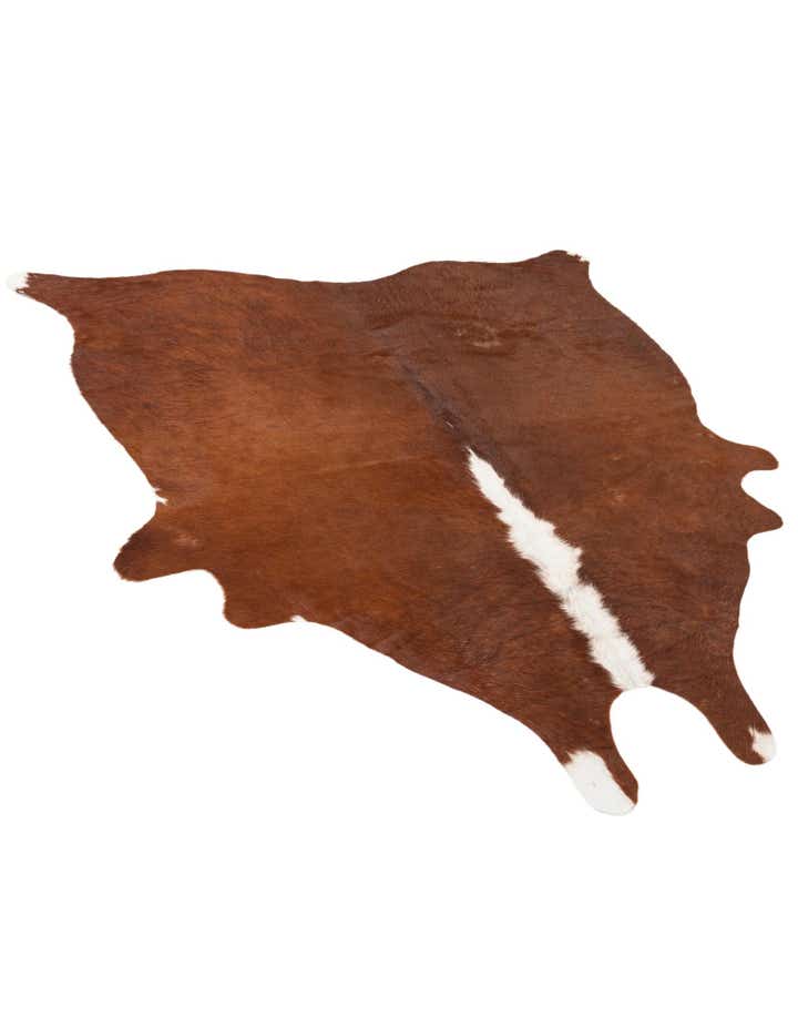 5' 1 x 5' 8 Cowhide Leather Rug