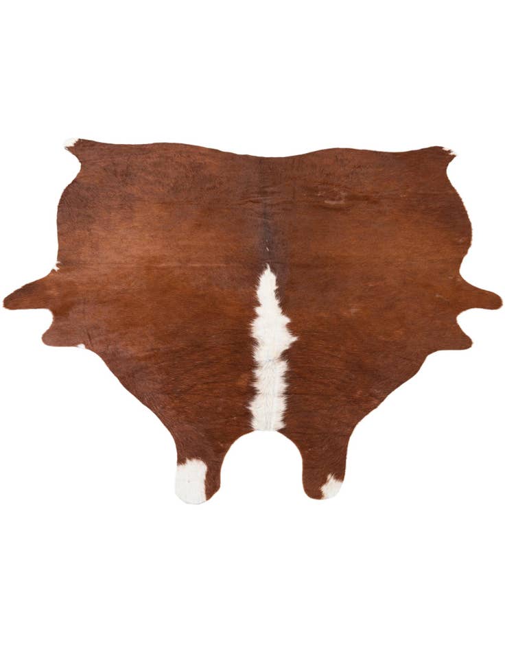 Detail image of 5' 1 x 5' 8 Cowhide Leather Rug