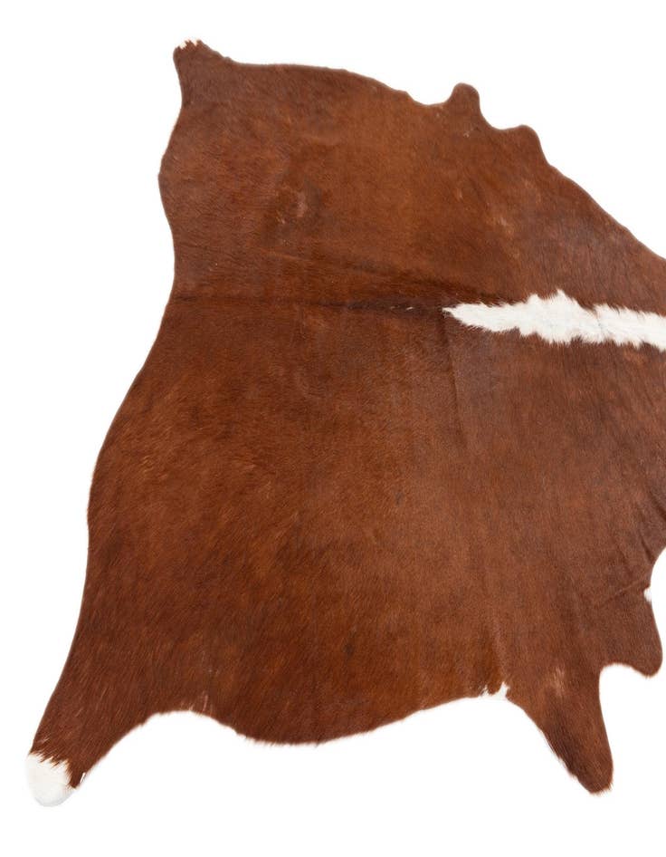 Detail image of 5' 1 x 5' 8 Cowhide Leather Rug