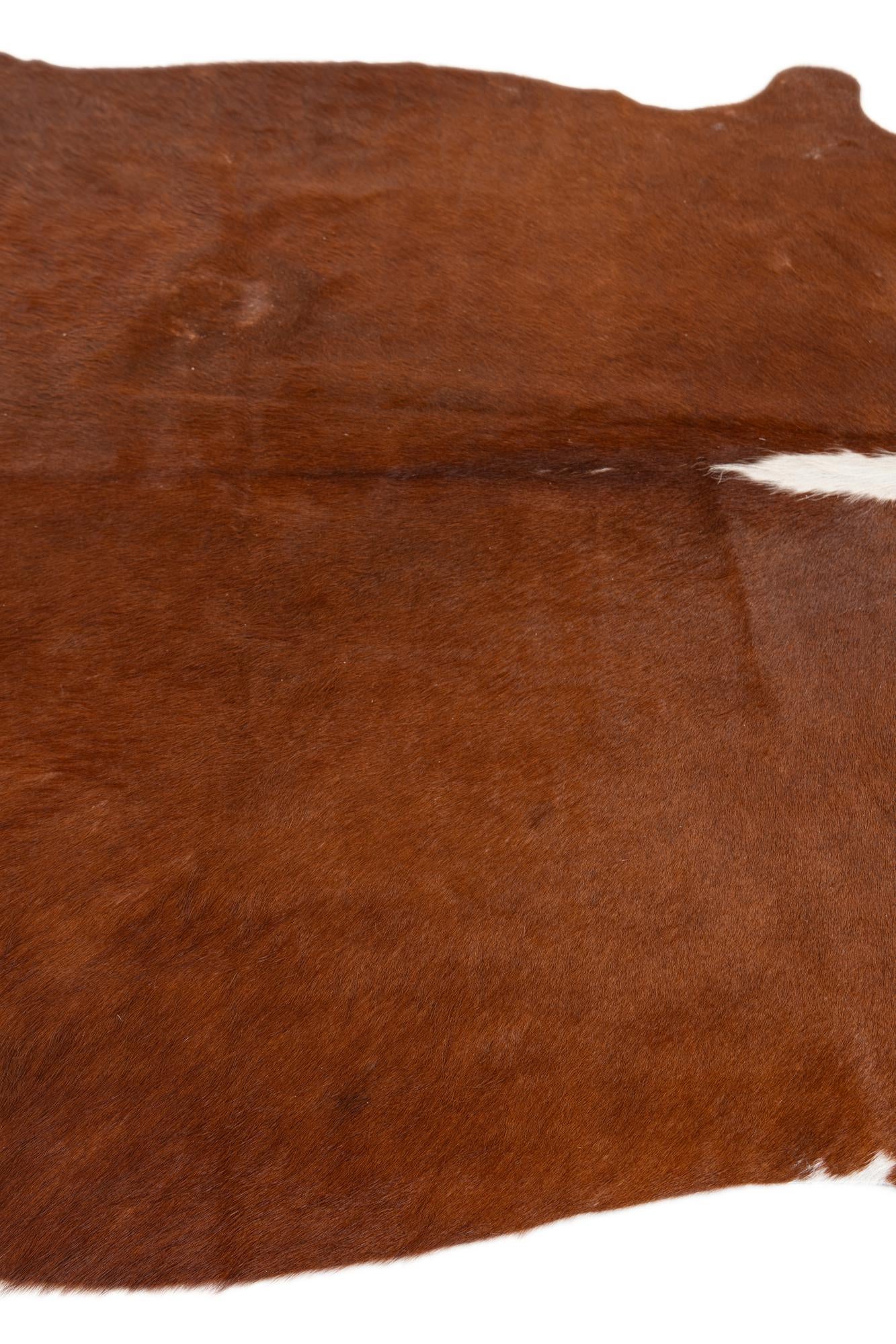 5' 1 x 5' 8 Cowhide Leather Rug
