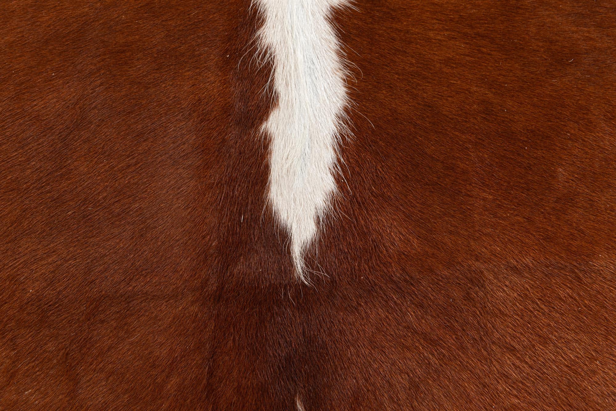 5' 1 x 5' 8 Cowhide Leather Rug