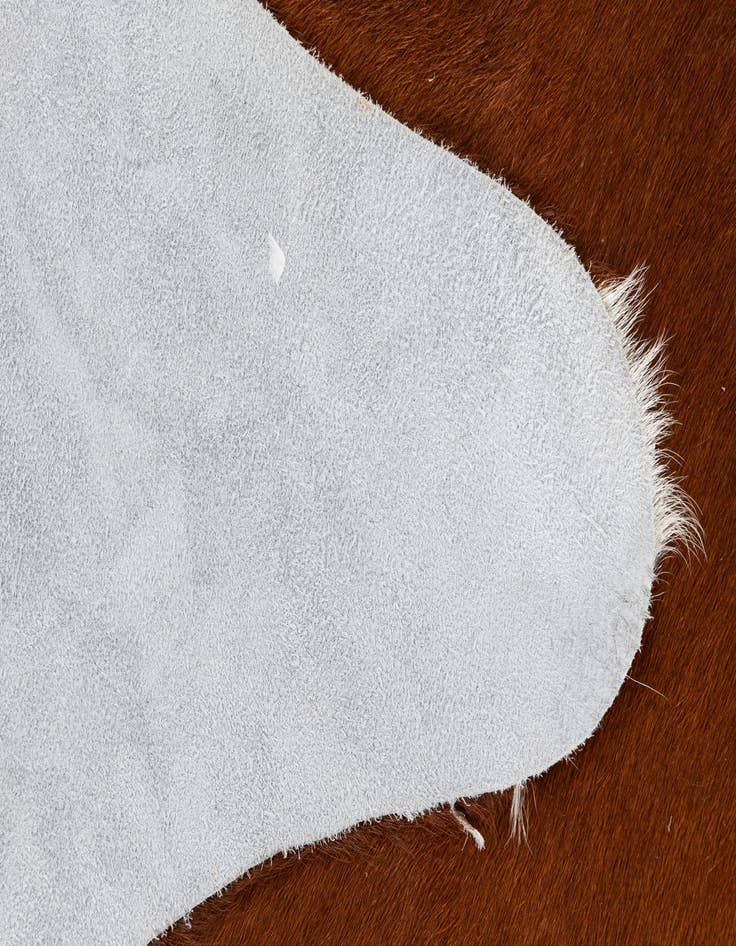 Detail image of 5' 1 x 5' 8 Cowhide Leather Rug