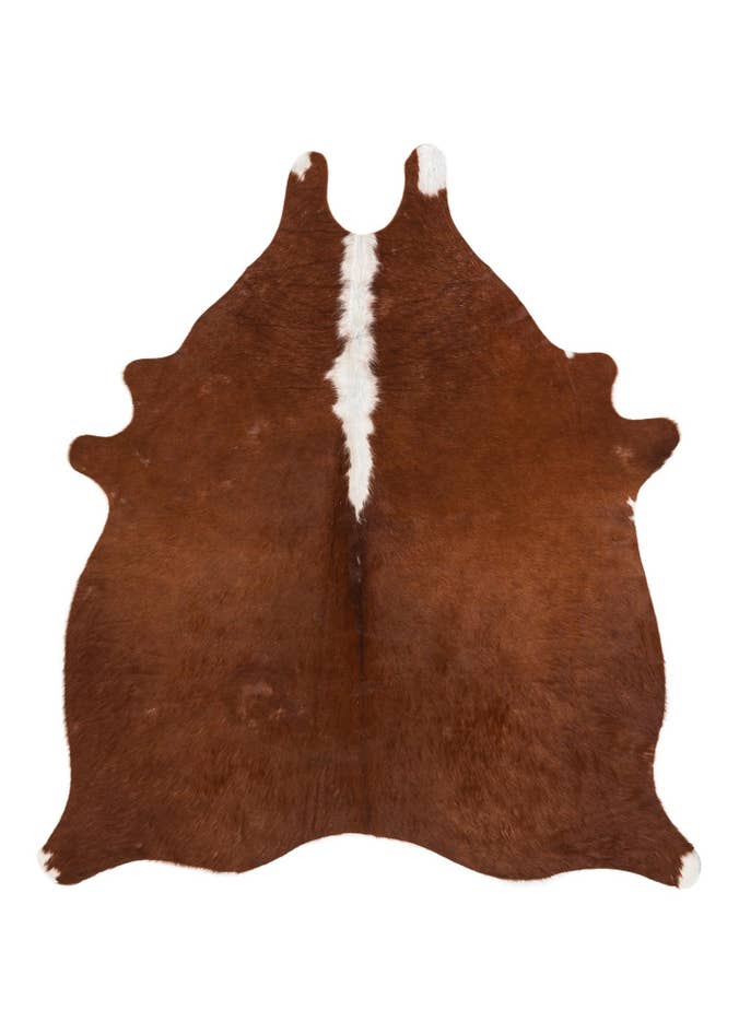 Detail image of 5' 1 x 5' 8 Cowhide Leather Rug