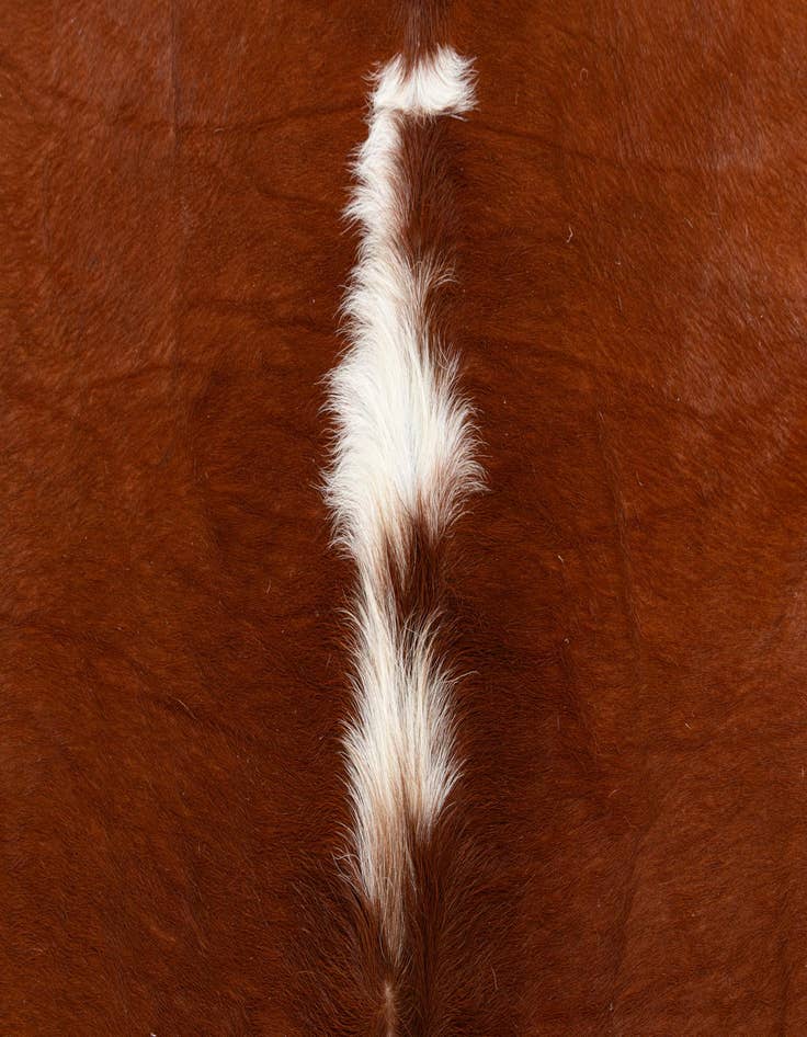 Detail image of 4' 4 x 4' 6 Cowhide Leather Rug