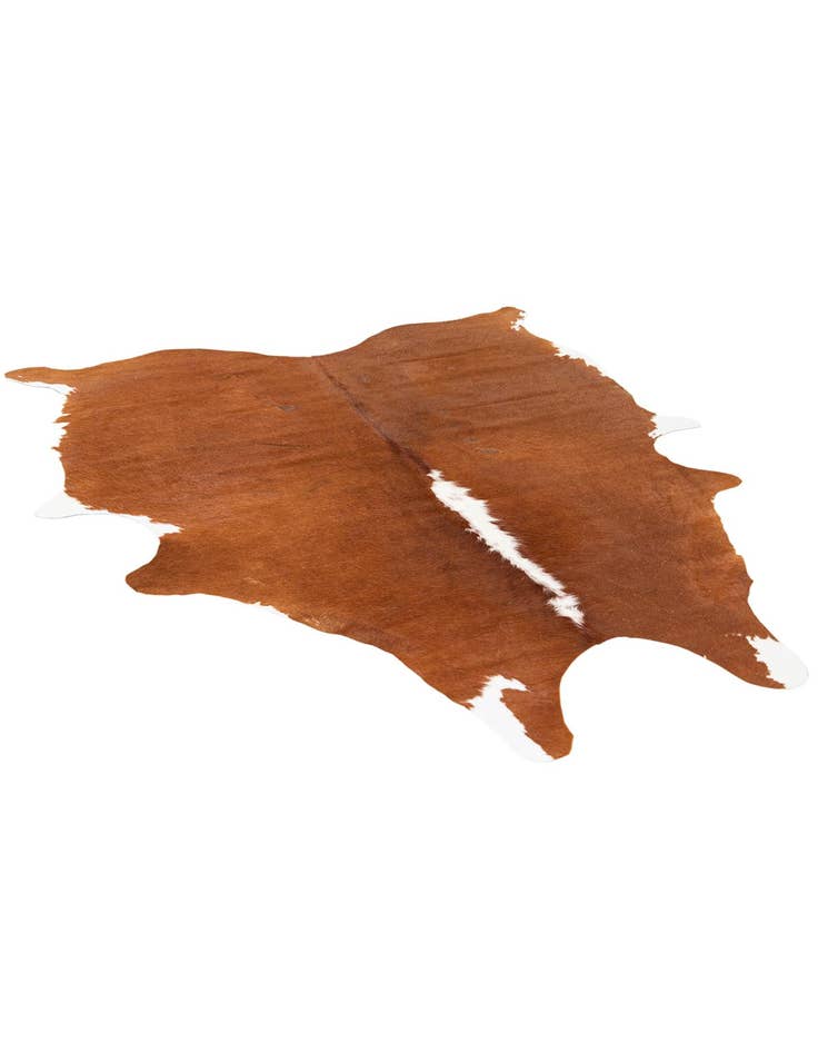 Detail image of 5' 1 x 6' 2 Cowhide Leather Rug