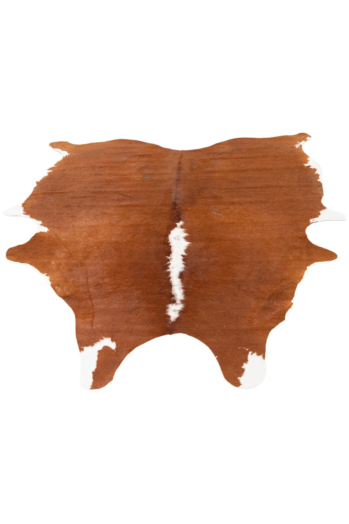 5' 1 x 6' 2 Cowhide Leather Rug