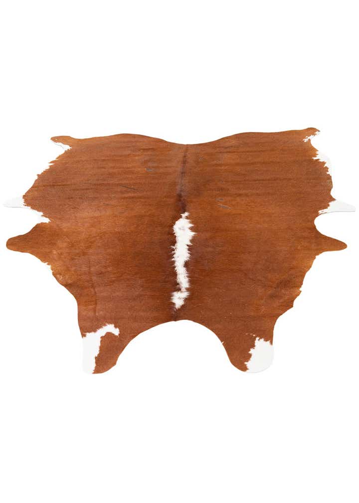 5' 1 x 6' 2 Cowhide Leather Rug