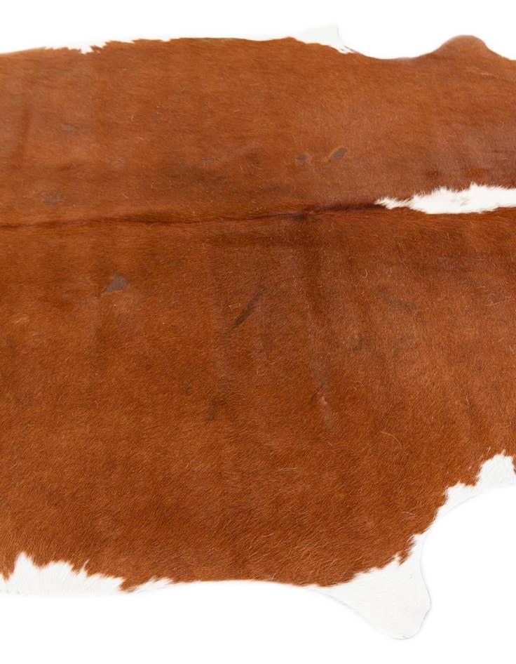 Detail image of 5' 1 x 6' 2 Cowhide Leather Rug