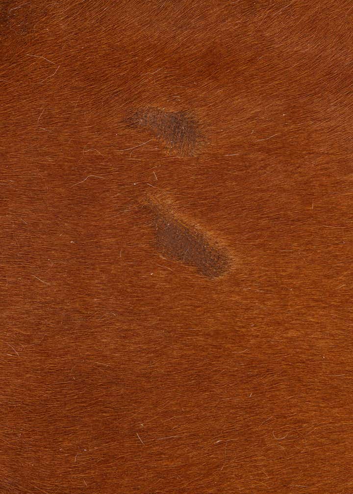 5' 1 x 6' 2 Cowhide Leather Rug